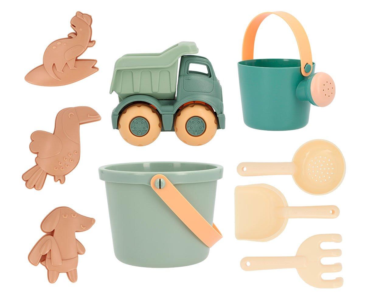 Monnëka - Set de brinquedos Praia Sea Green