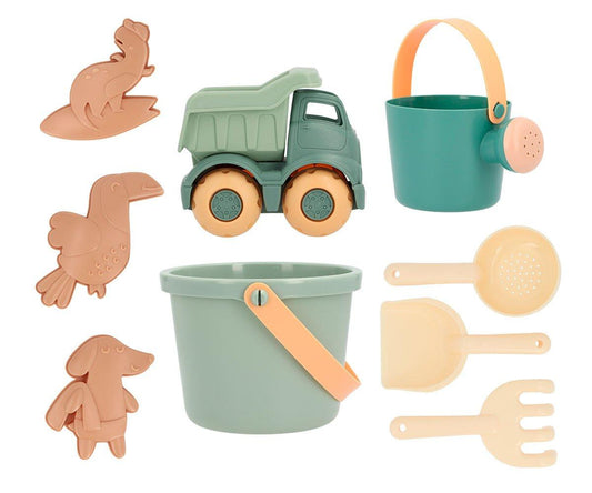 Monnëka - Set de brinquedos Praia Sea Green