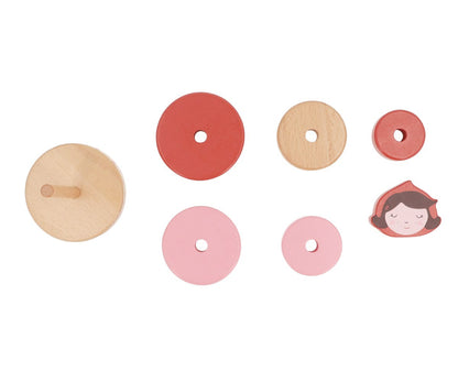 Monnëka - Torre empilhável Capuchinho Vermelho