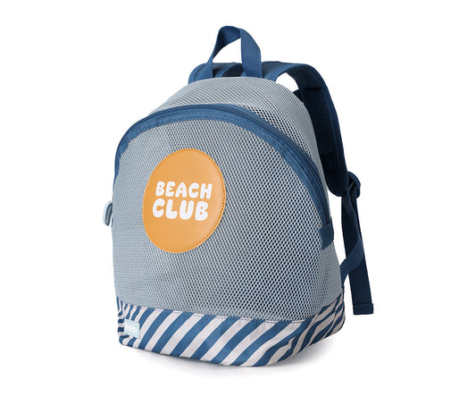 Monnëka - Mochila anti-areia infantil Stripes Blues & Beyond