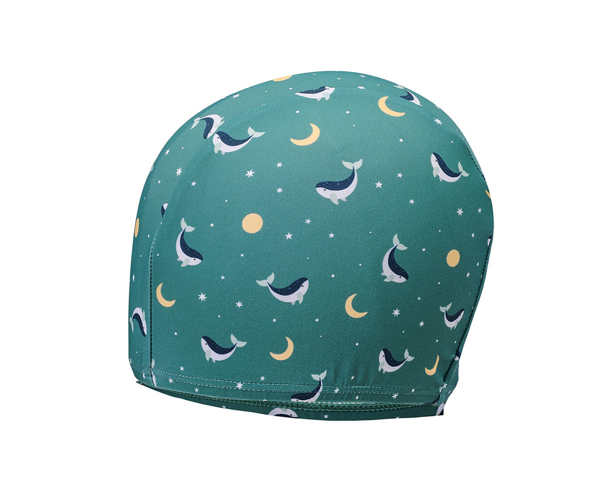 Monnëka - Gorro de natación infantil Whale Teal