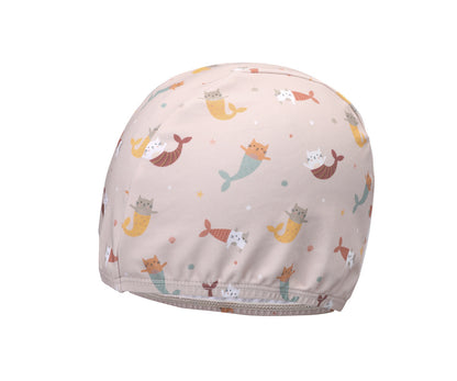 Monnëka - Touca de natação infantil Mermaid Cats