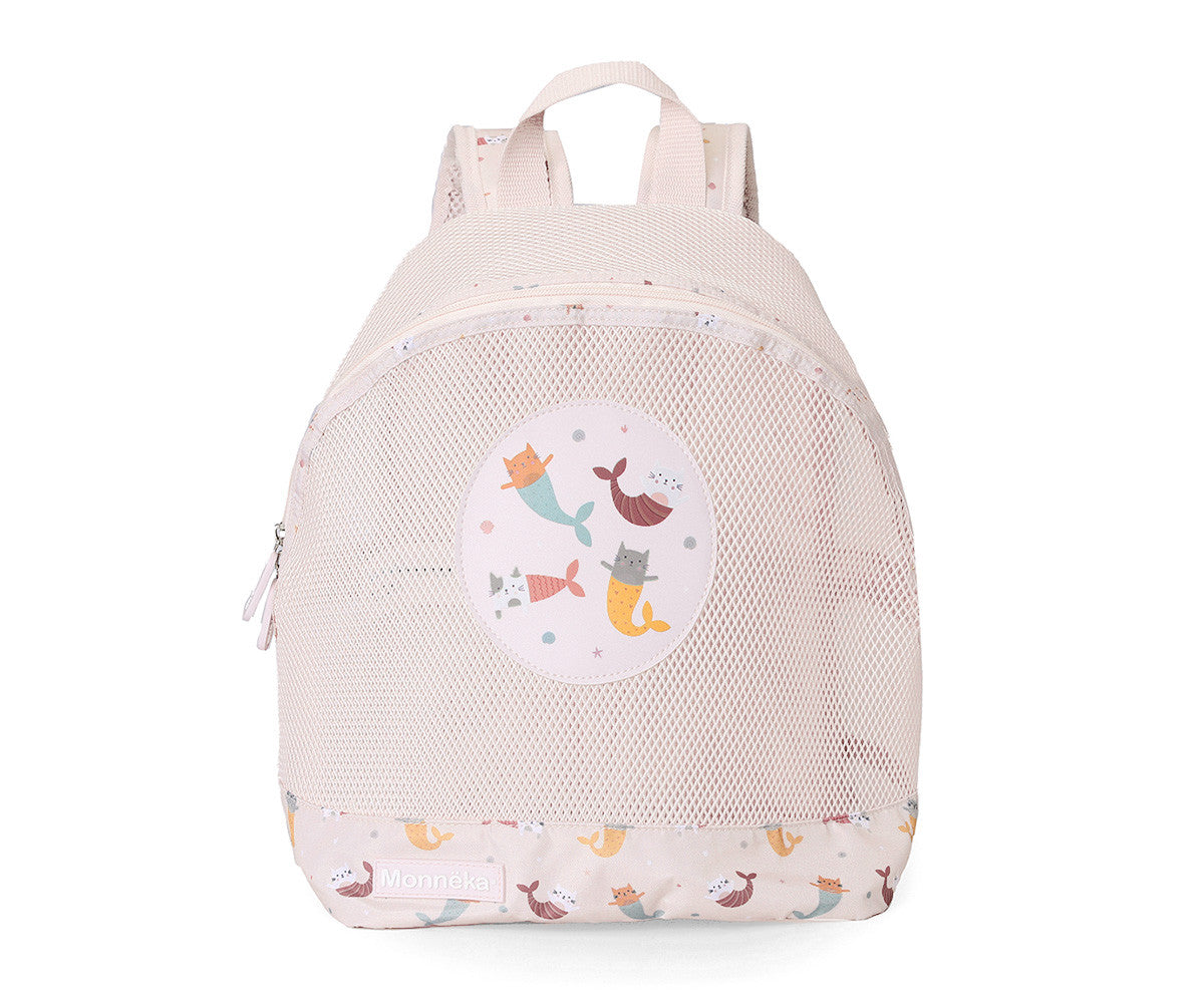 Monnëka - Mochila anti-areia infantil Mermaid Cats