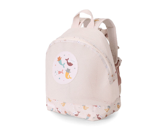 Monnëka - Mochila anti-areia infantil Mermaid Cats