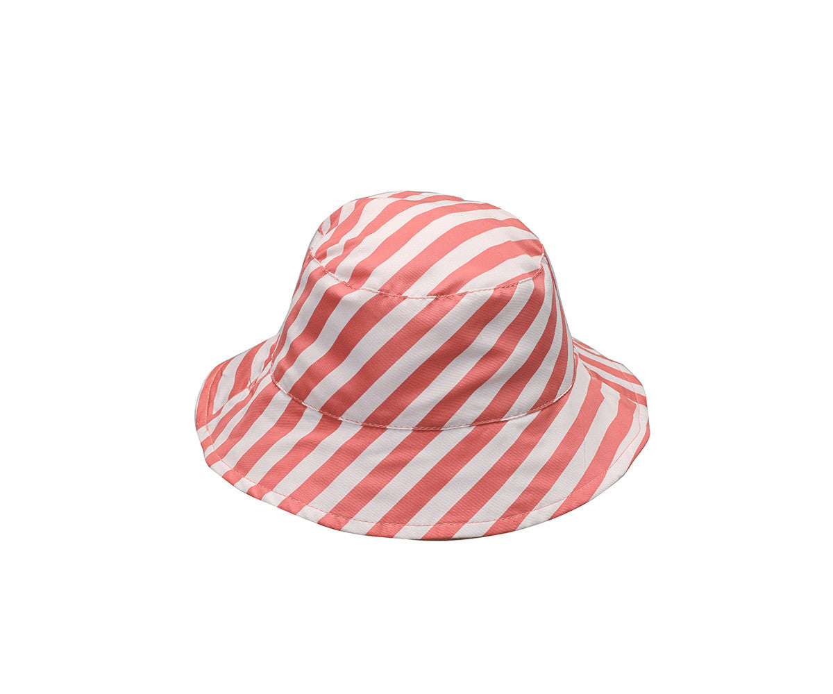 Monnëka - Chapéu reversível Stripes Bloom & Blush