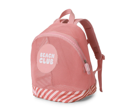 Monnëka - Mochila anti-areia infantil Stripes Bloom & Blush
