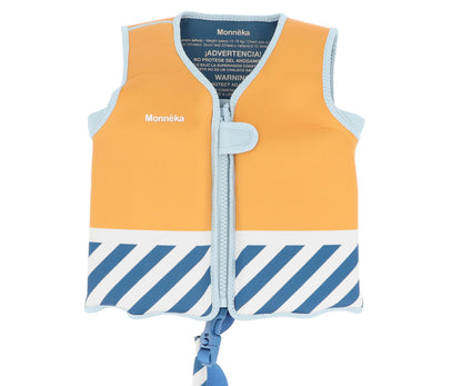 Monnëka - Chaleco Flotador Aprendizaje Stripes Blues & Beyond