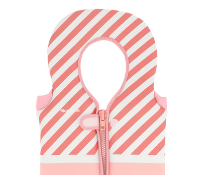 Monnëka - Chaleco Flotador Aprendizaje Stripes Bloom & Blush (1 a 2 años)