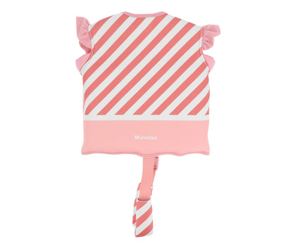 Monnëka - Chaleco Flotador de Aprendizaje Stripes Bloom & Blush