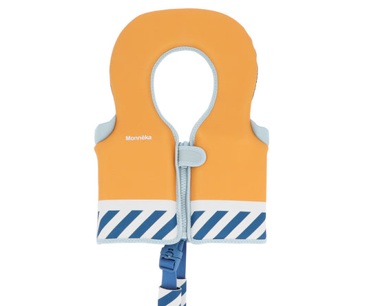 Monnëka - Colete Flutuador Aprendizagem Stripes Blues & Beyond (1 a 2 anos)