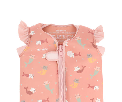 Monnëka - Chaleco Flotador de Aprendizaje Mermaid Cats
