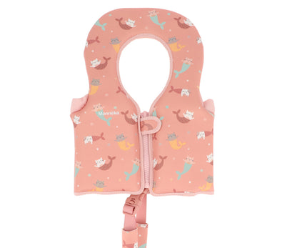 Monnëka - Chaleco Flotador Aprendizaje Mermaid Cats (1 a 2 años)