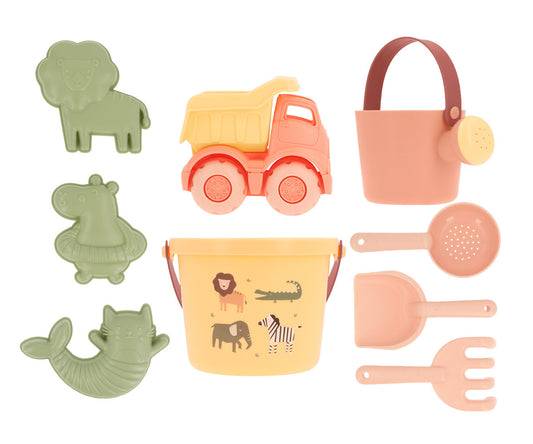 Monnëka - Conjunto de brinquedos de praia Wild Animals