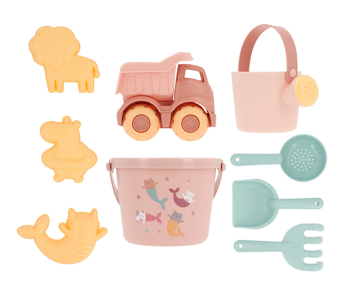 Monnëka - Conjunto de brinquedos de praia Mermaid Cats
