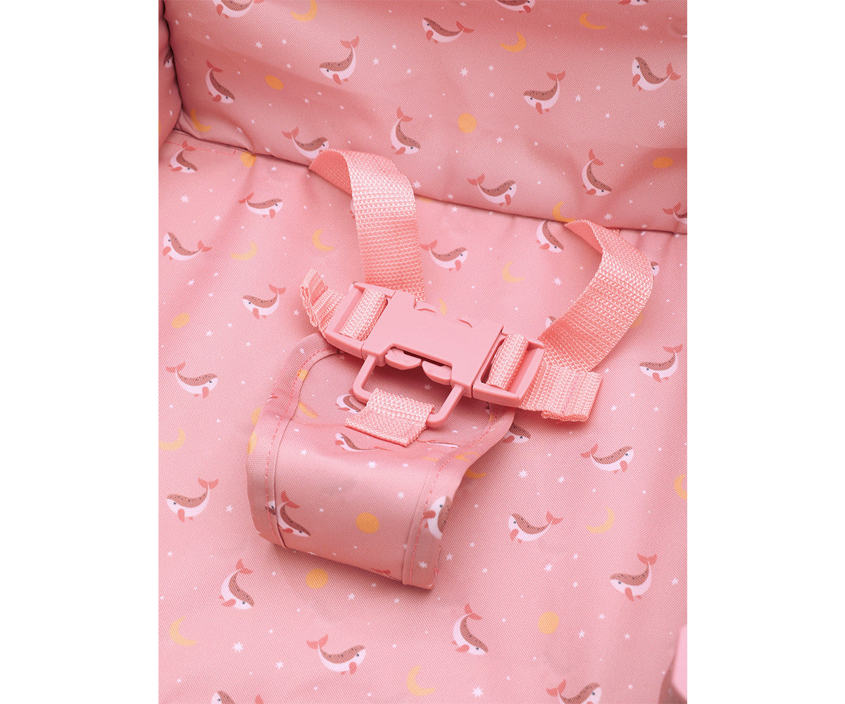 Monnëka - Cadeira dobrável infantil Whale Pink