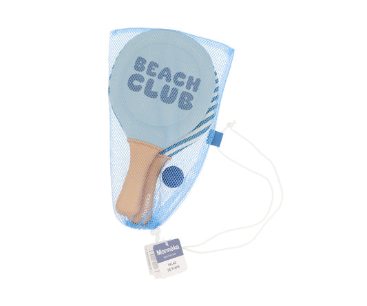 Monnëka - Raquetes de neoprene Stripes Blues & Beyond com bola