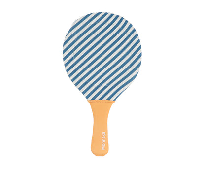 Monnëka - Raquetes de neoprene Stripes Blues & Beyond com bola