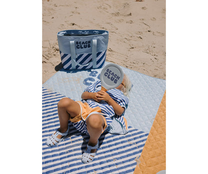 Monnëka - Raquetes de neoprene Stripes Blues & Beyond com bola