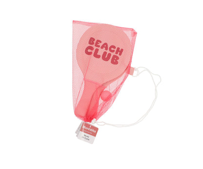 Monnëka - Raquetes de neoprene Stripes Bloom & Blush com bola