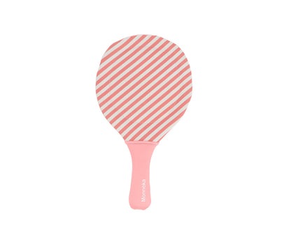 Monnëka - Raquetes de neoprene Stripes Bloom & Blush com bola