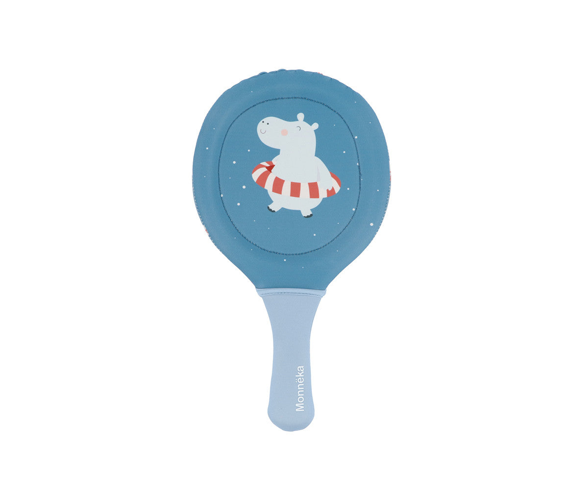 Monnëka - Raquetes de neoprene Hippos com bola