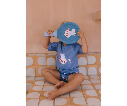 Monnëka - Raquetes de neoprene Hippos com bola