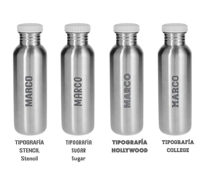 Tutete - Garrafa de aço personalizável com forro 500 ml Blossom Birds