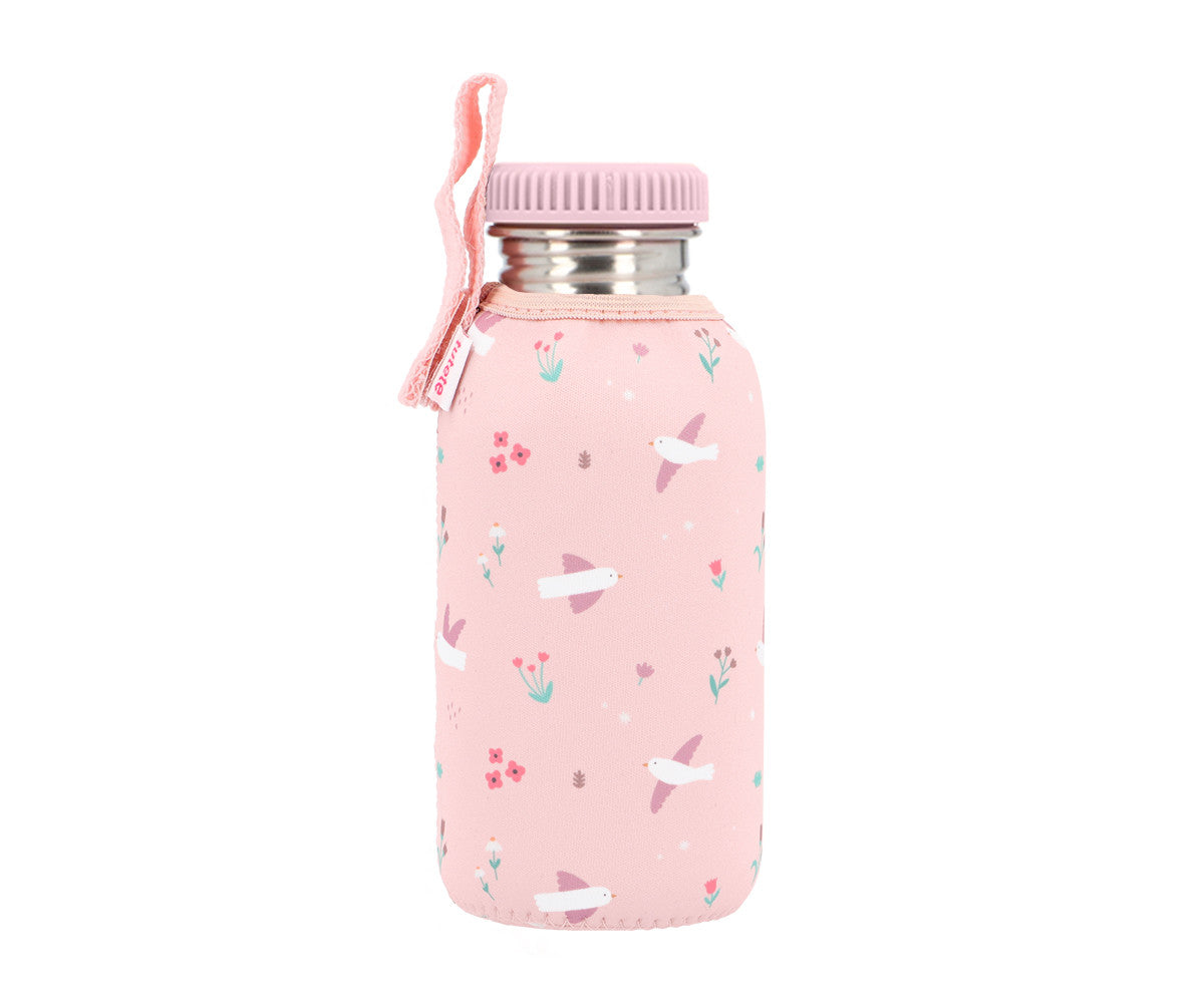 Tutete - Garrafa de aço personalizável com forro 500 ml Blossom Birds