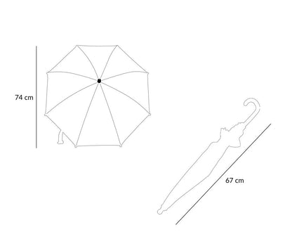 Tutete - Guarda-chuva Transparente Planes