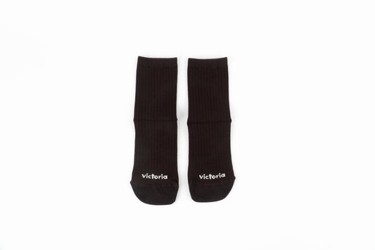 Victoria - Meias Barefoot Bambú Castanho