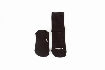 Victoria - Meias Barefoot Bambú Castanho