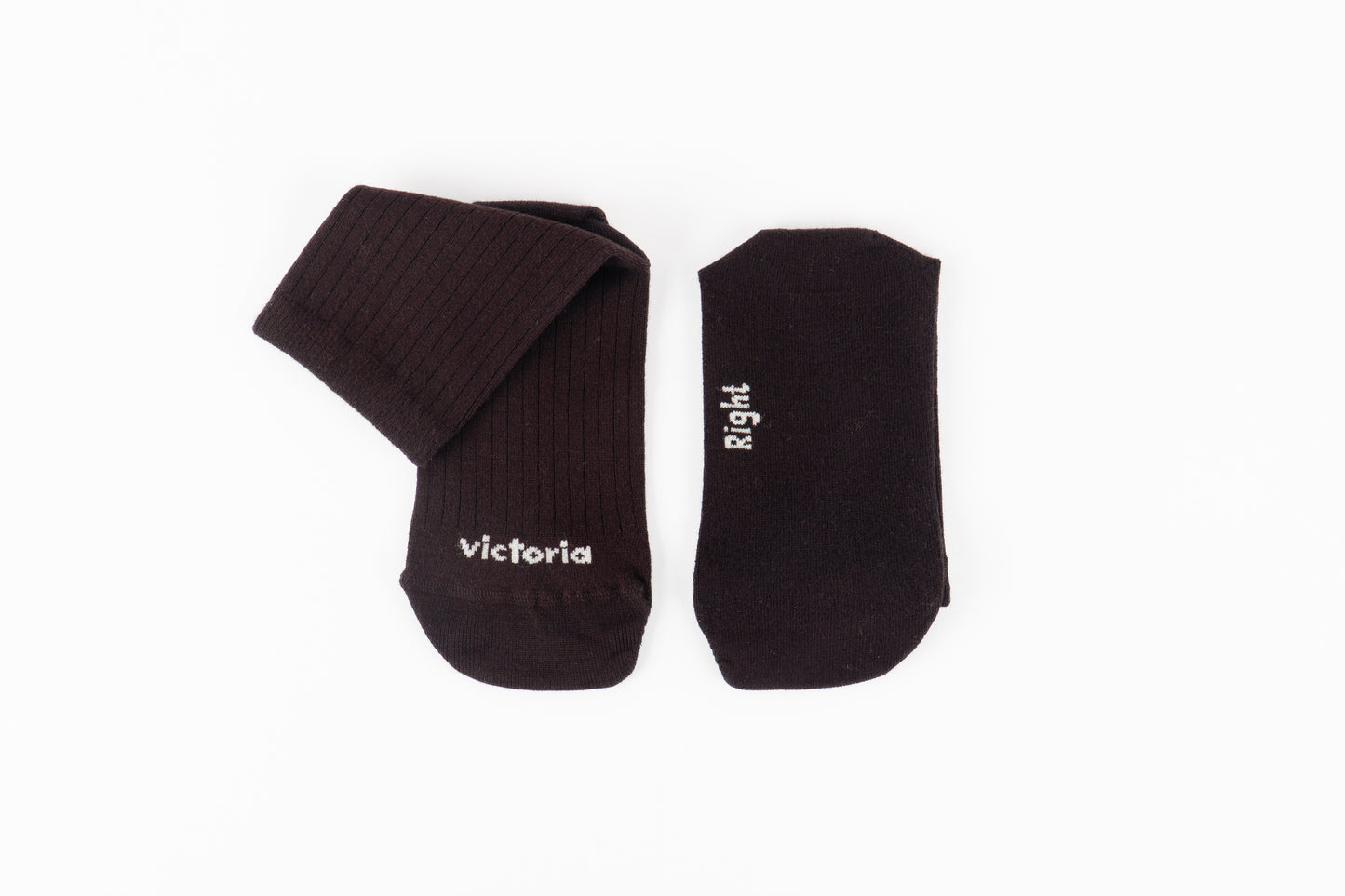 Victoria - Meias Barefoot Bambú Castanho