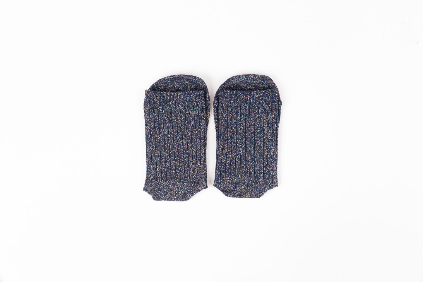 Victoria - Meias Barefoot Lurex Azul