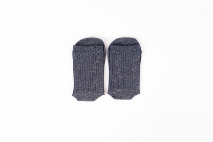 Victoria - Meias Barefoot Lurex Azul