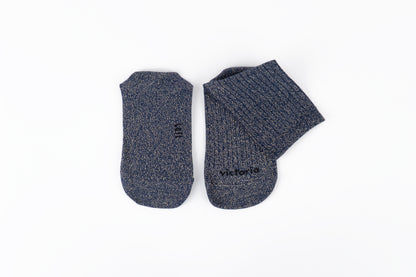 Victoria - Meias Barefoot Lurex Azul