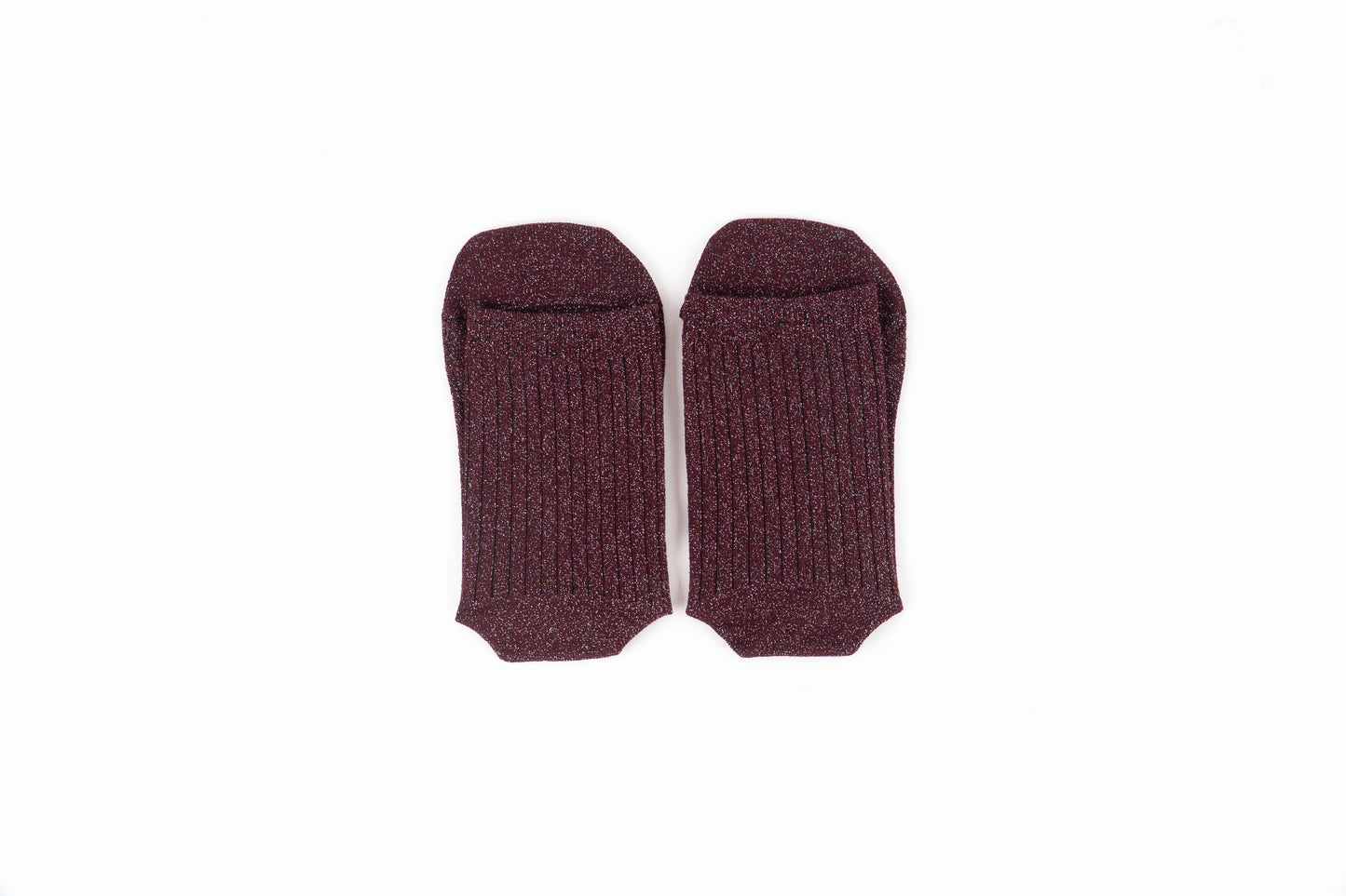 Victoria - Meias Barefoot Lurex Bordeaux