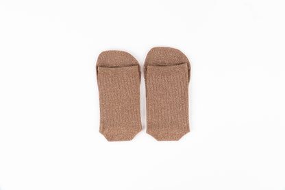 Victoria - Meias Barefoot Lurex Camel