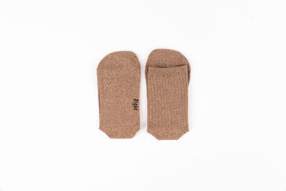 Victoria - Meias Barefoot Lurex Camel