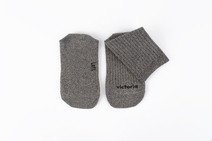 Victoria - Meias Barefoot Lurex Cinzento