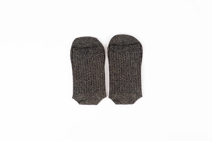 Victoria - Meias Barefoot Lurex Preto