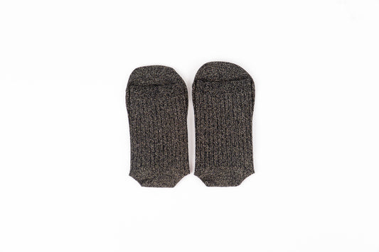 Victoria - Meias Barefoot Lurex Preto