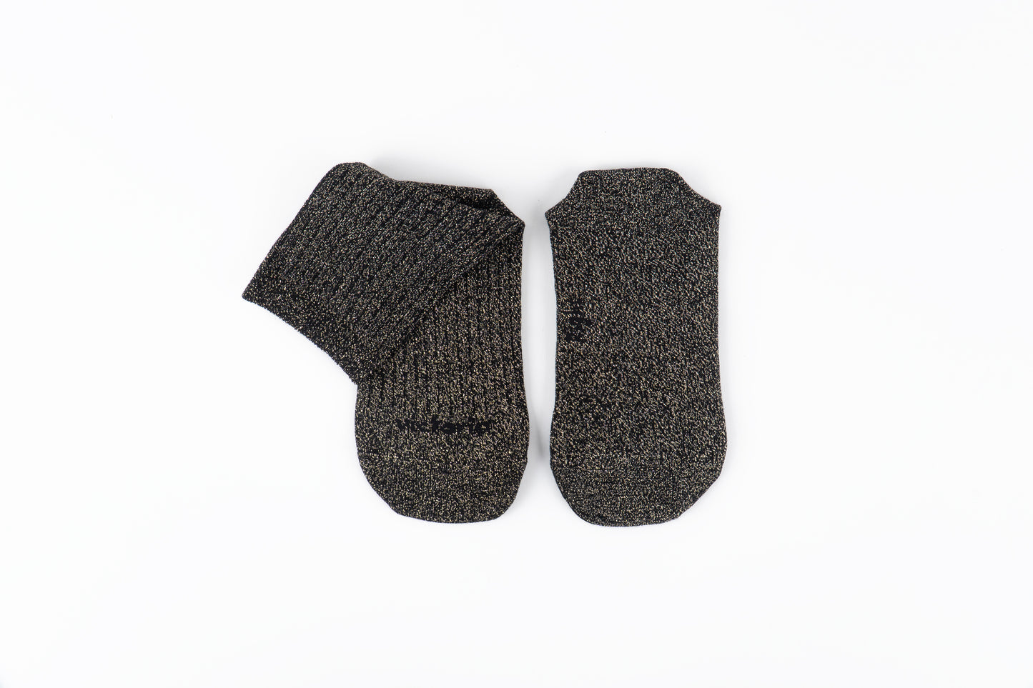 Victoria - Meias Barefoot Lurex Preto
