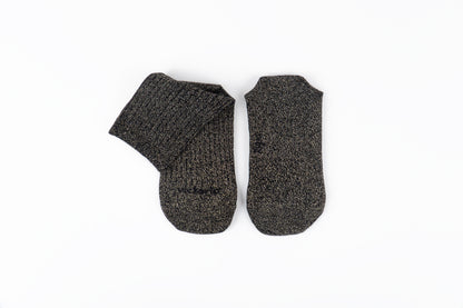 Victoria - Meias Barefoot Lurex Preto