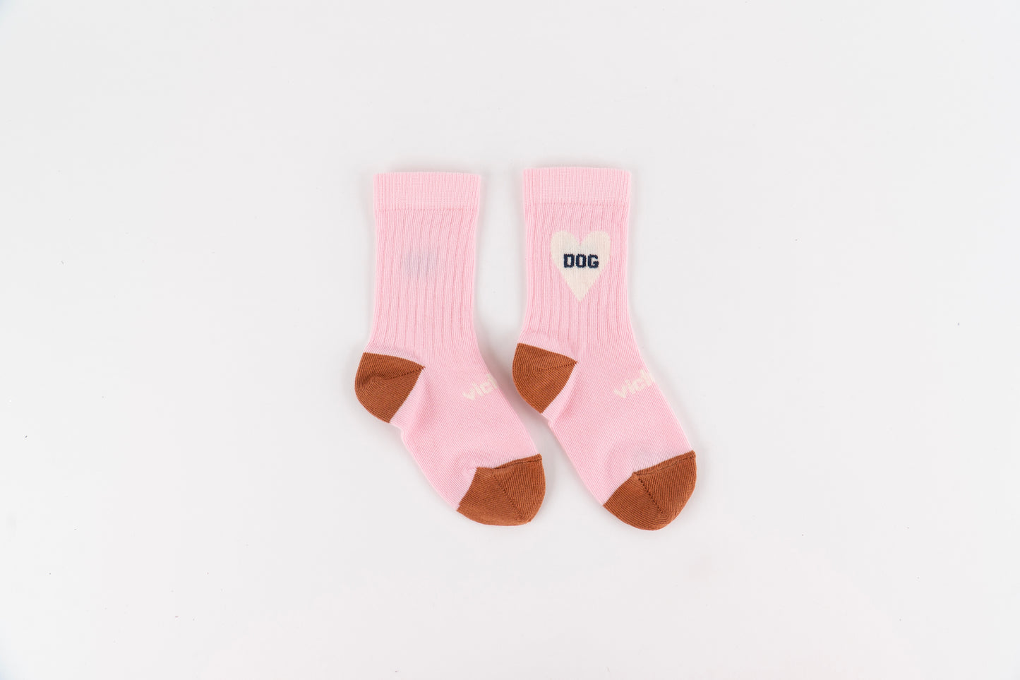Victoria - Meias Barefoot Cão Rosa