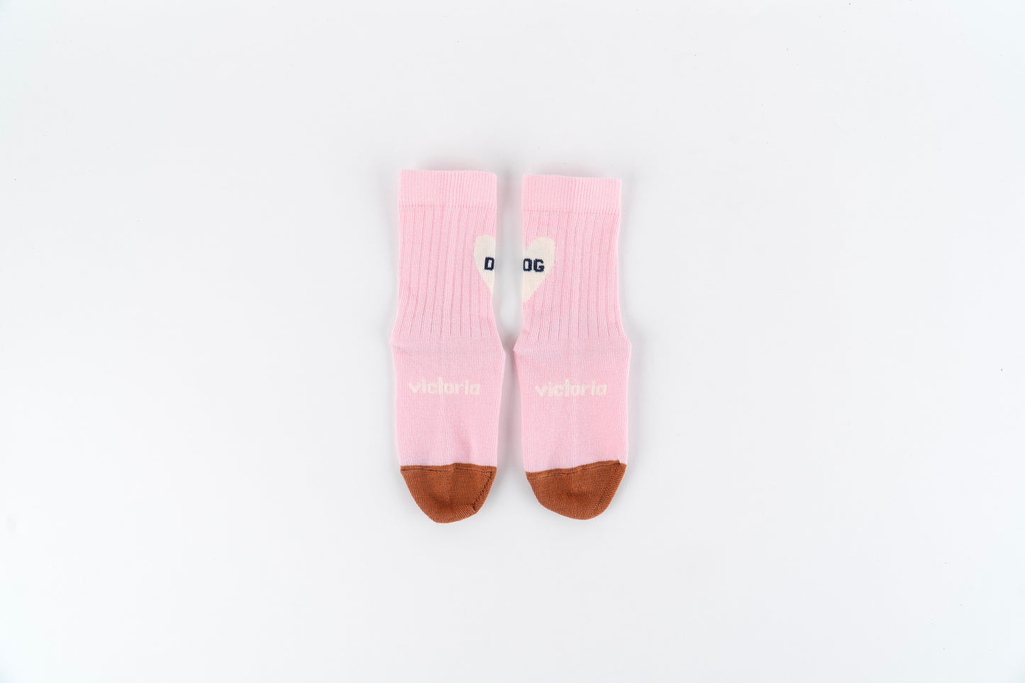 Victoria - Meias Barefoot Cão Rosa