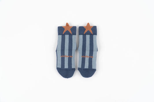 Victoria - Meias Barefoot Antiderrapantes Estrela Azul