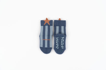 Victoria - Meias Barefoot Antiderrapantes Estrela Azul