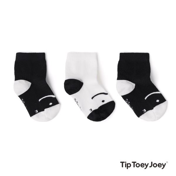 Tip Toey Joey - Meias pack de 3 Preto / Branco