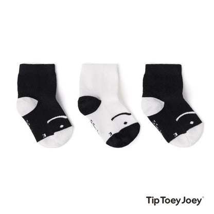 Tip Toey Joey - Meias pack de 3 Preto / Branco