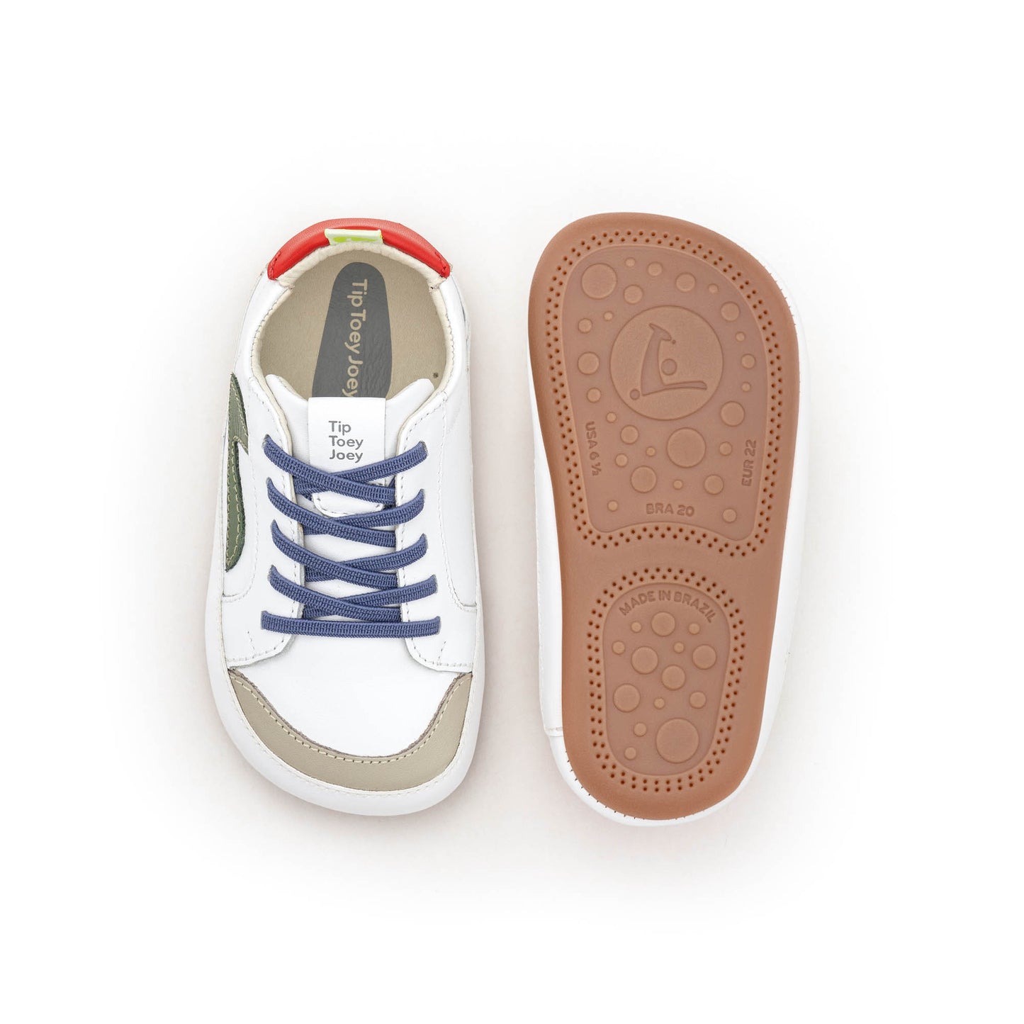Tip Toey Joey - Ground Branco/Verde/Vermelho